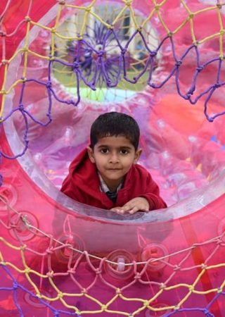 kids carnival in school campus